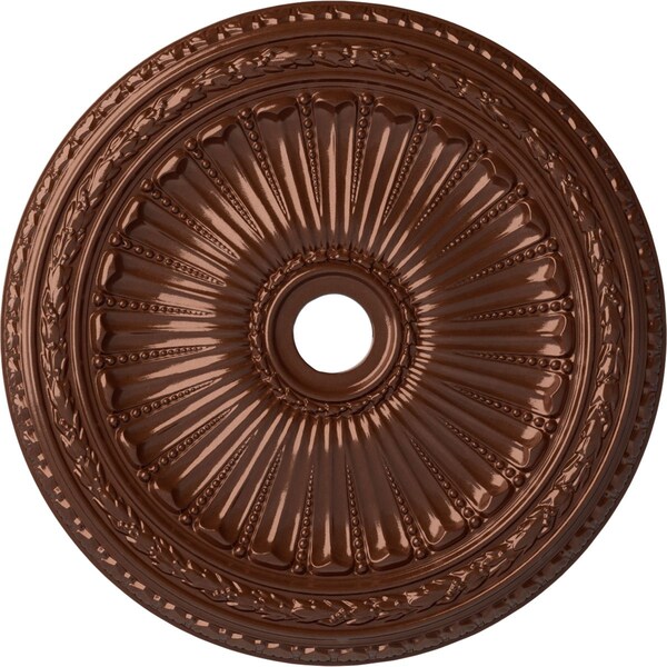 Ekena Millwork Viceroy Ceiling Medallion (Fits Canopies up to 4 7/8"), 35 1/8"OD x 4 7/8"ID x 2 1/2"P, Copper Penny CM35VICPS - main
